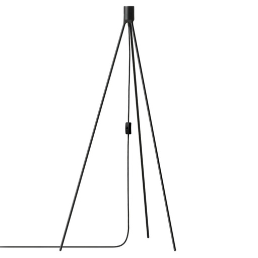 Floor tripod matt black H 109 cm