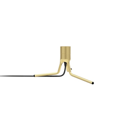 Tripod Base brushed brass H 18,6 cm