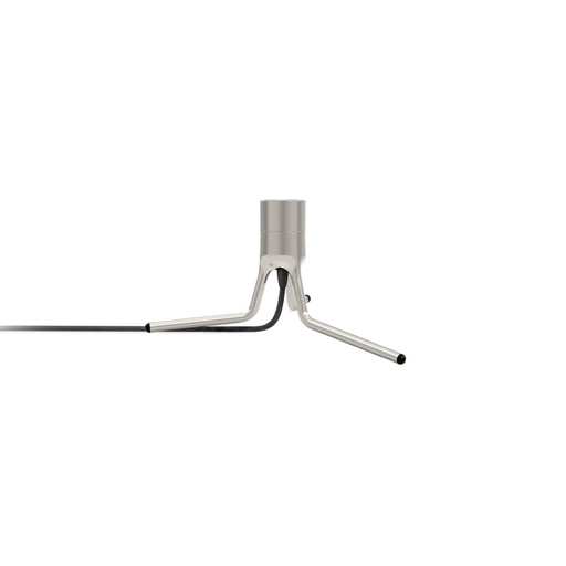 Tripod Base brushed steel H 18,6 cm    