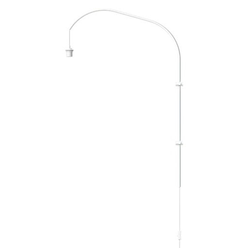 Willow wall hanger single white H 123 cm