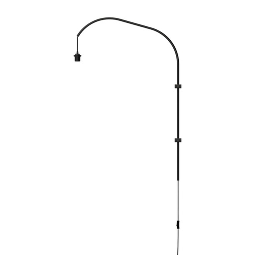 Willow wall hanger single black H 123 cm