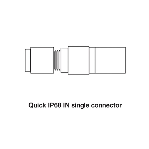 Quick IP68 IN single connector / max 1 connection
