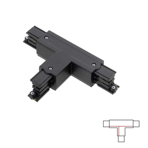 Right T connector 2 Black