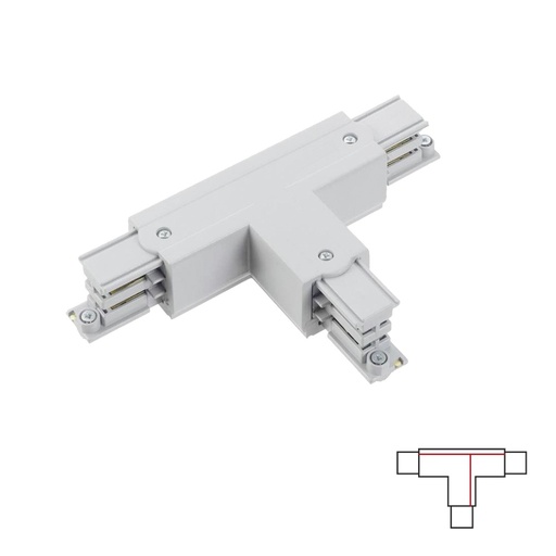 Left T connector 1 White