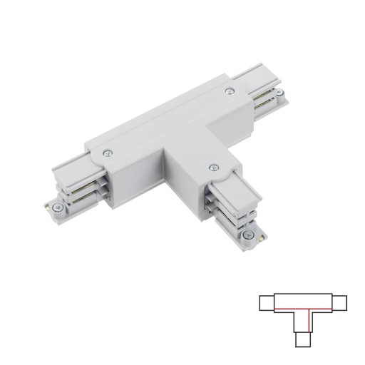 Left T connector 2 White