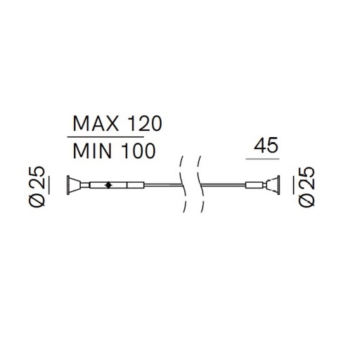 Kit for steel cable up to 5 m ⌀3mm