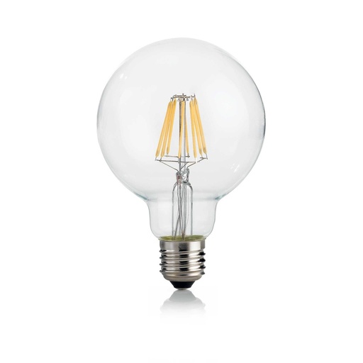 E27 LED 8W GLOBO D095 TRASP 3000K